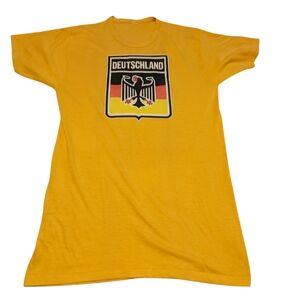 Vintage Germany Deutschland T-shirt Single Stitch Tee Cotton